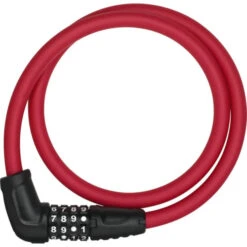 Antivol Abus Numerino 5412C/85 Rouge - 85 Cm