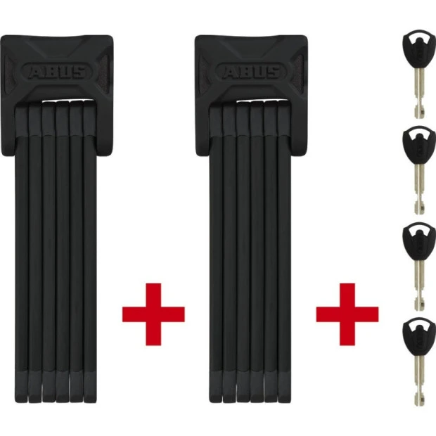 Abus Twinset De 2 Antivols Pliables Bordo 6000/90 SH Noir + Support SH - 90 Cm 3 Abus Twinset De 2 Antivols Pliables Bordo 6000/90 SH Noir + Support SH - 90 Cm
