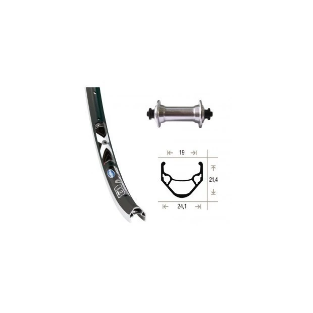 Roue Avant Rigida / Shimano RM30 28' (622 / 19) 3 Roue Avant Rigida / Shimano RM30 28' (622 / 19)